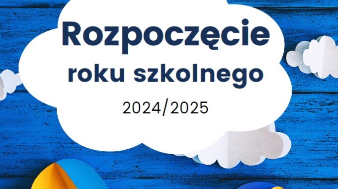 Uroczyste rozpoczęcie roku szkolnego